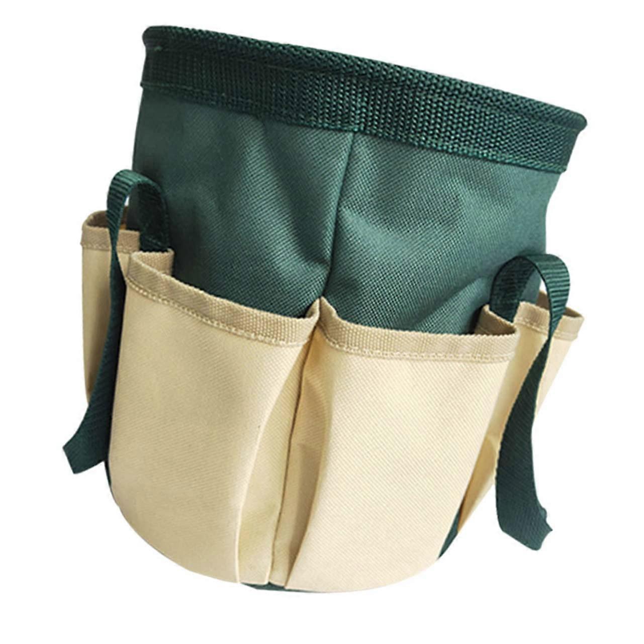 Foldable Oxford Storage Basket For Garden Tools And Home Storage, Durable Organizer With Multiple Pockets