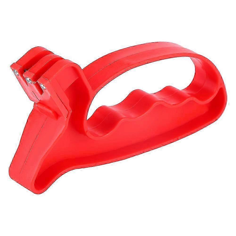 Handheld Knife Blade Sharpener Tool in Red - Efficient Kitchen Cutter Sharpener for Precision Edge Maintenance