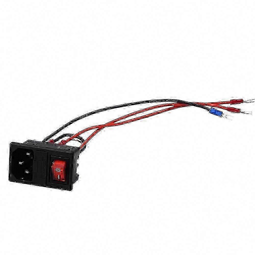 3D Printer Power Switch Socket Module 220V/110V 10A U-Shaped Plug for 3D Printing Accessories