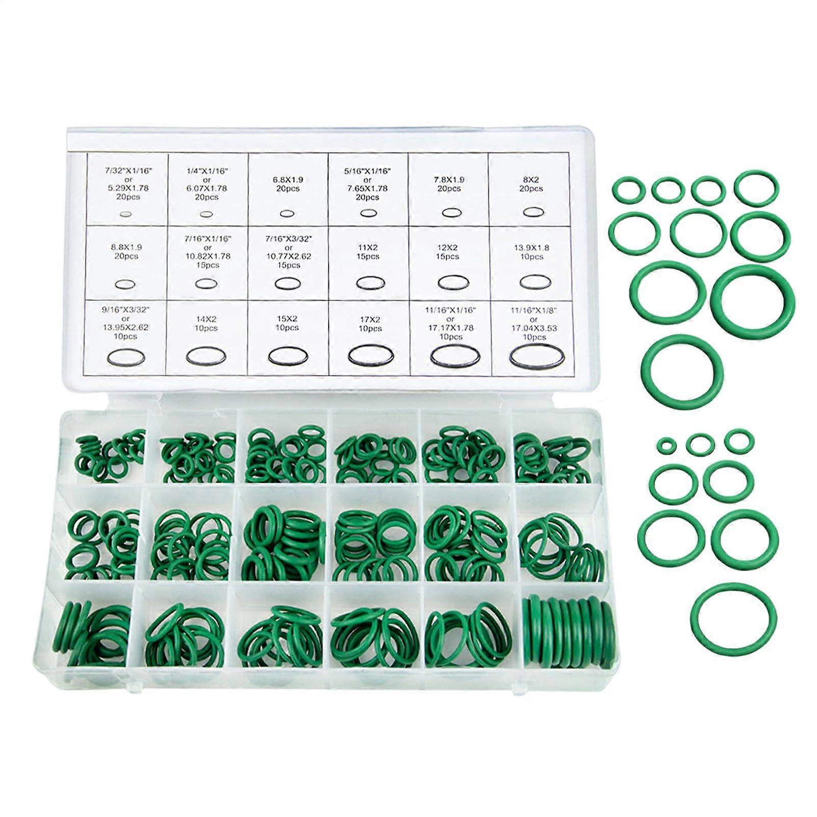 ORing Seal 270 Piece Assortment Automotive Accessories for Air Conditioning, Compressor, Car