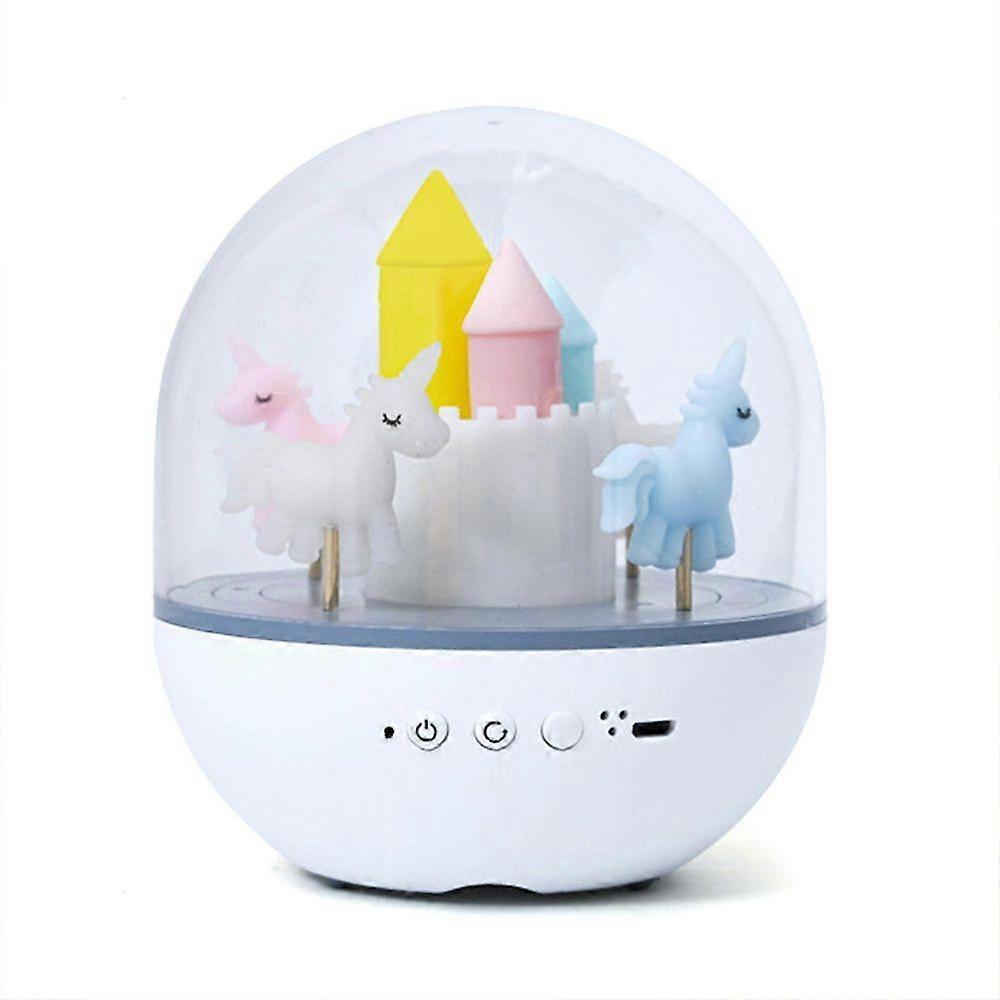 1 carousel lamp bedside night light rotating romantic light home decoration