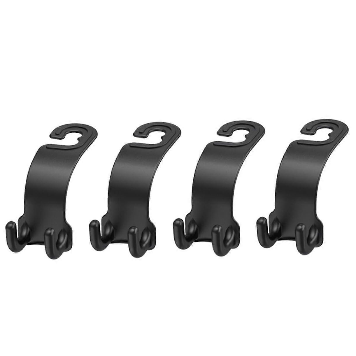 4 Pieces Multifunctional Car Hooks Durable Backseat Hangers for Car Organization Practical Storage Solution for Shopping Bags and More
