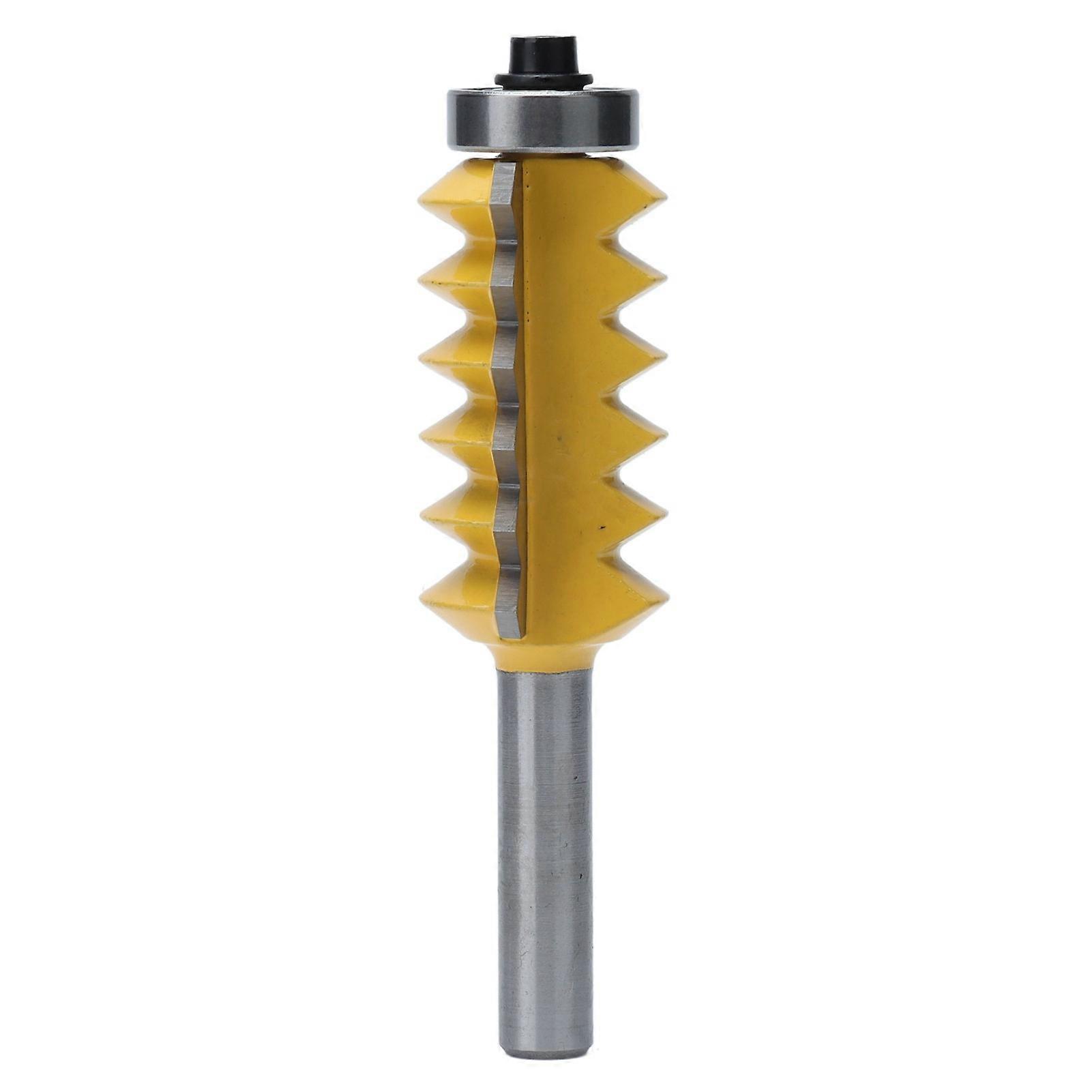 Joint Router Bit Carbon Steel Alloy Wave Type Multi Tooth Milling Cutter for Wood 8mm Shank40mm 