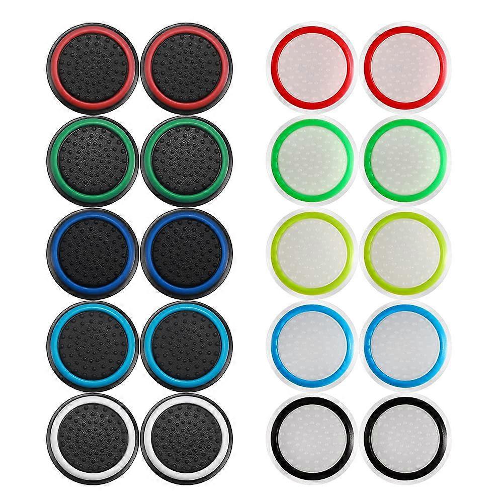 20 Pieces Analog Stick Joystick Controllers Performance Thumb Grips Compatible with PS5, PS4, Xbox One, Xbox Series X/S Controller Joystick Grips