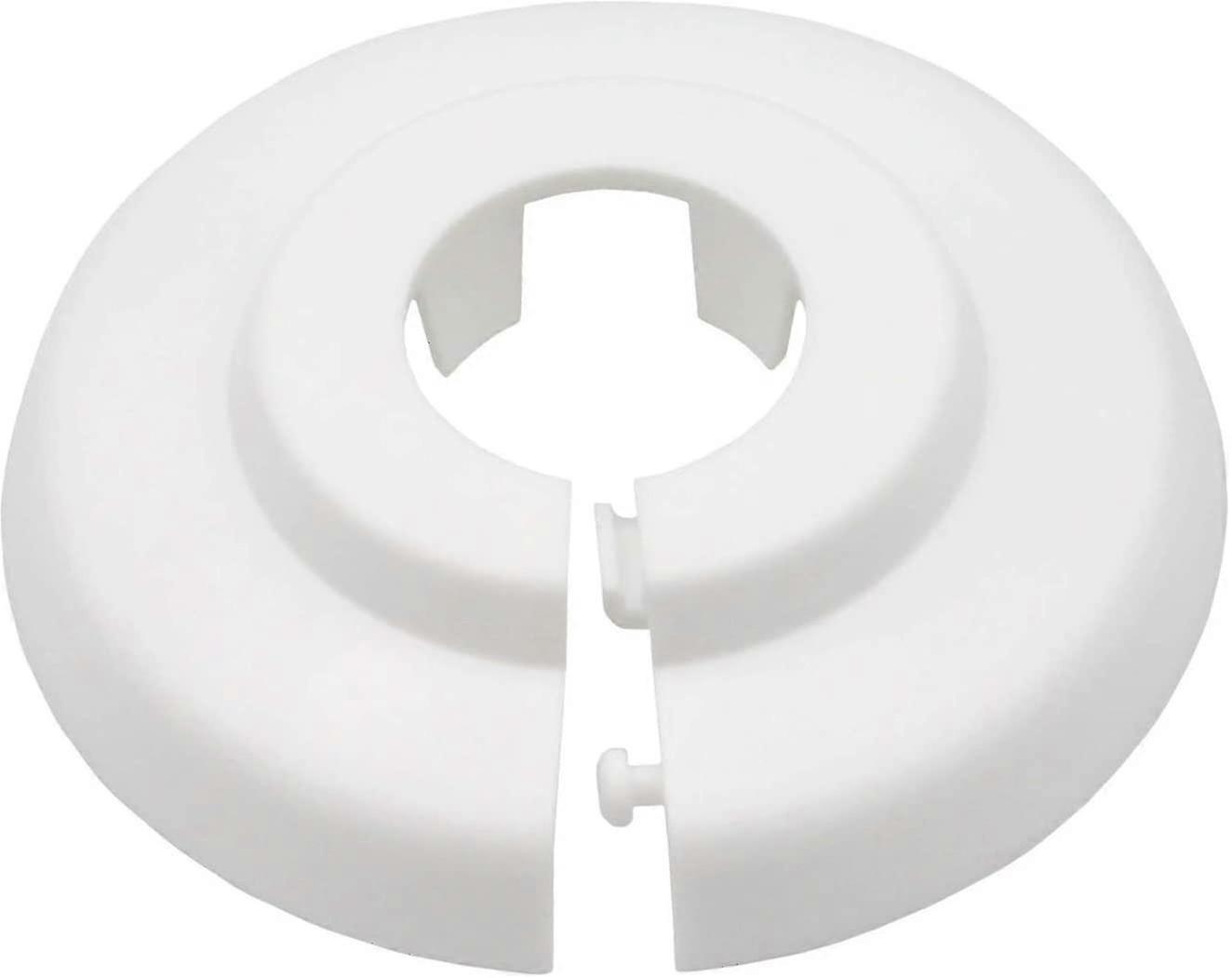 10 Pack Polypropylene Rosettes 21mm White for Radiator Tubes