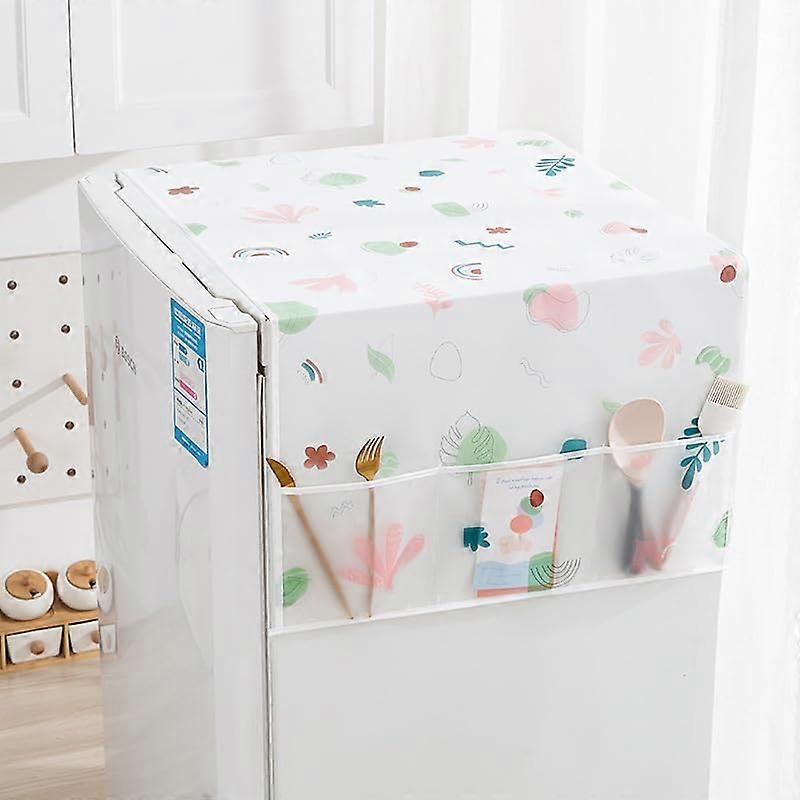 Kühlschrank Staubschutz 130 x 55 cm Wasserdicht Öldicht Multifunktionale Abdeckung Staubbeutel Handtuch Stil 2