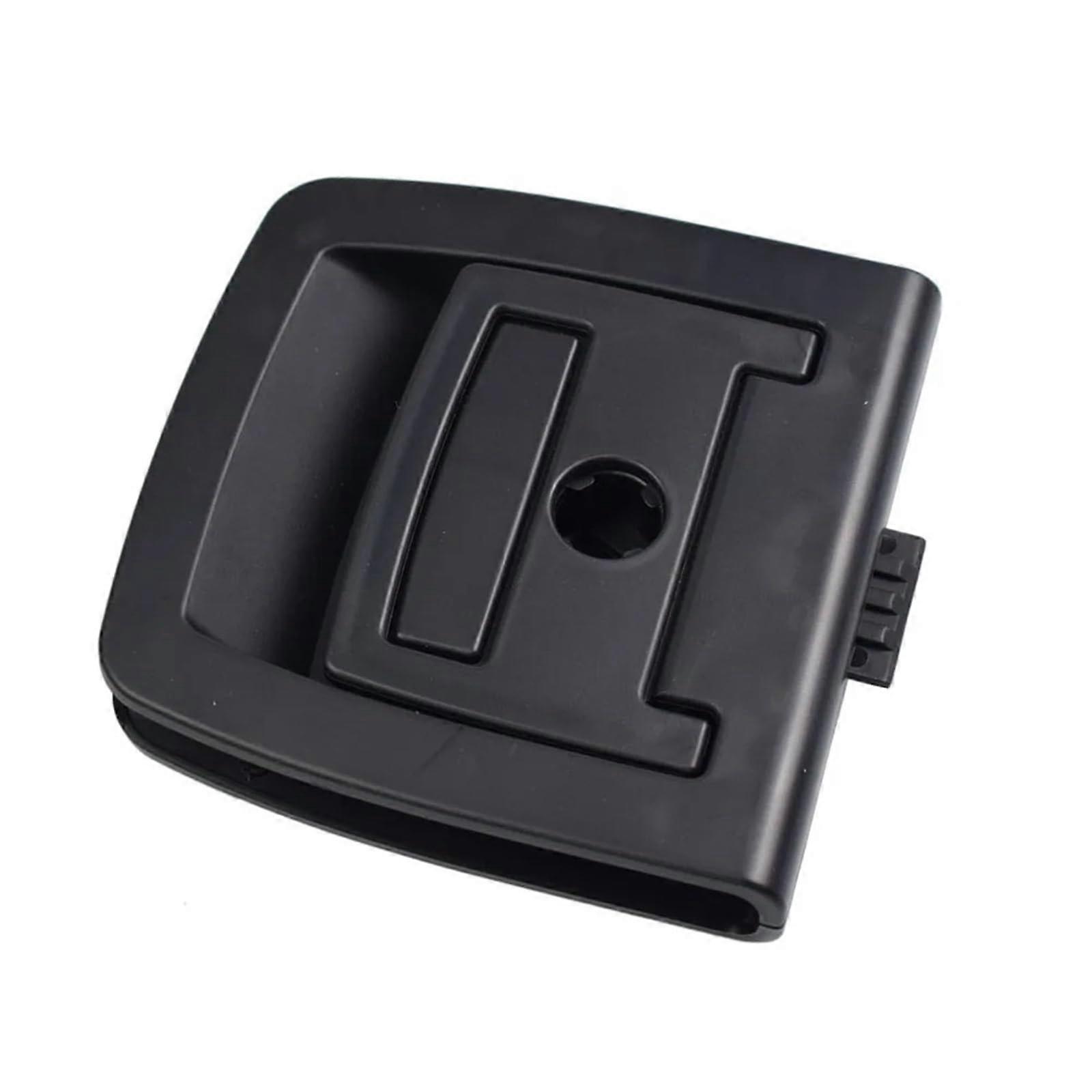 Car Rear Trunk Mat Floor Carpet Handle Cover with Key Hole for BMW 5 Series E61 X5 X6 E70 E71 Black with Lock Hole