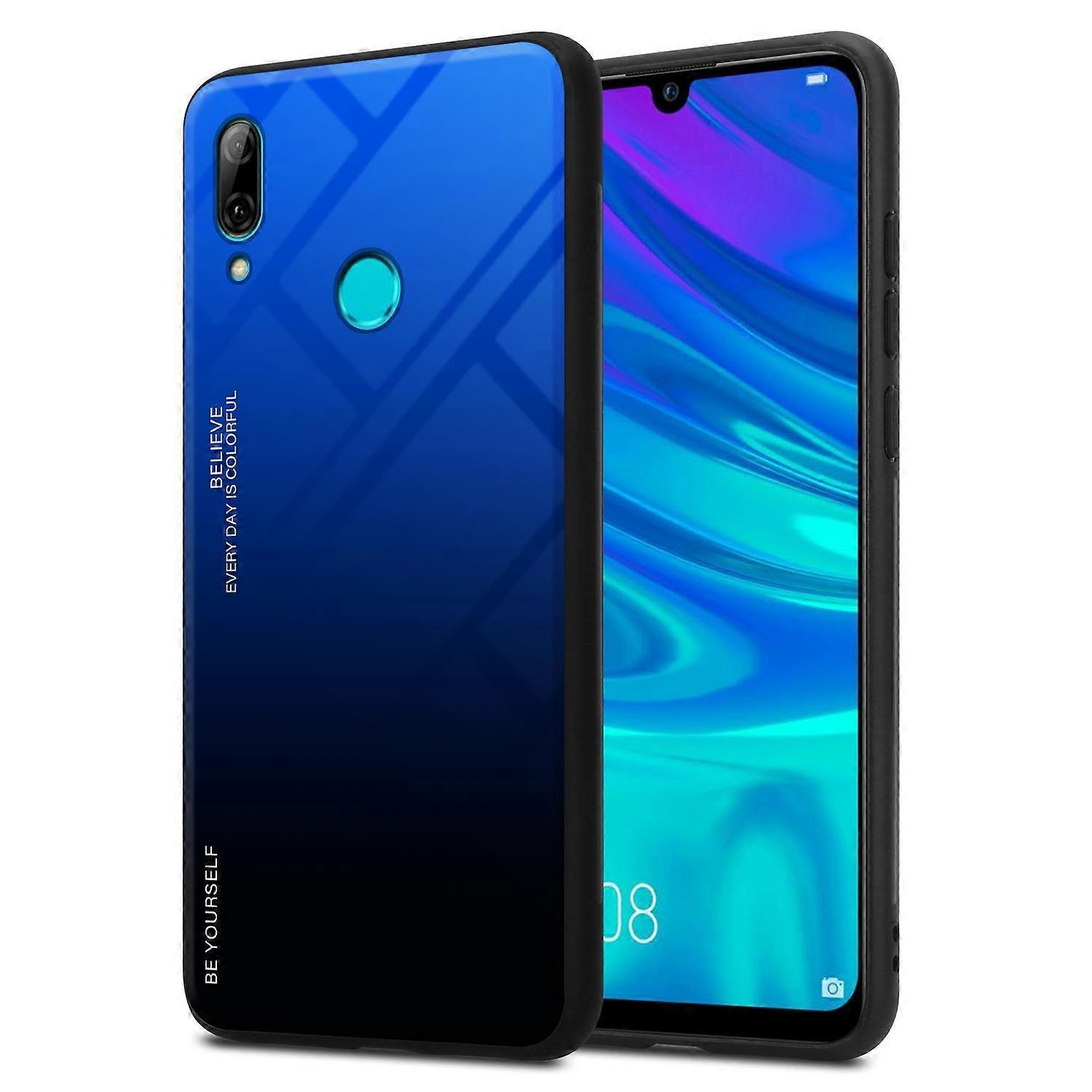Case Honor 10 LITE / Huawei P SMART 2019 TPU保護ケース - 保護ガラス付き裏表紙 - ツートンカラー