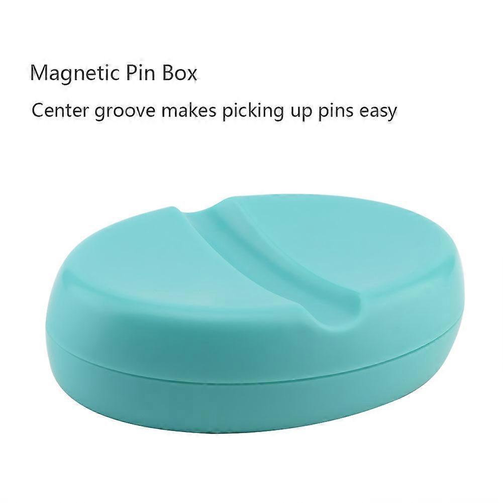 Multi-Function Magnetic Pin Holder 10x7x3cm DIY Sewing Tool Blue