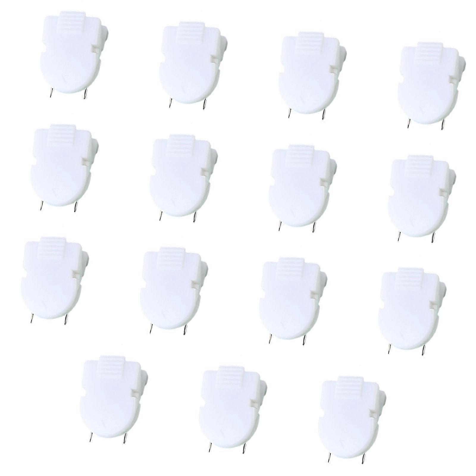 15Pcs Elastic Cubicle Clips for Fabric Wall Multipurpose Fabric Panel Wall Clips For Display Photos Documents Note Memos  White