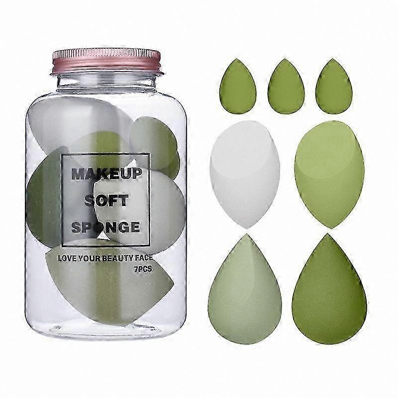 Multicolor Makeup Sponge Set, 7 Pieces Blending Sponges for Foundation, Cream, and Powder Application