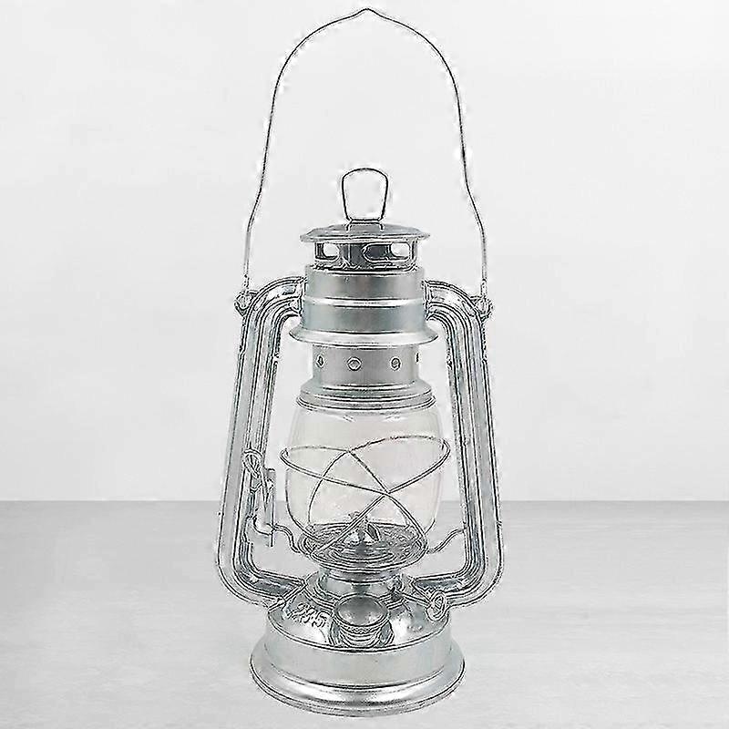 24cm Portable Retro Style Outdoor Camping Kerosene Lamp Oil Antique...