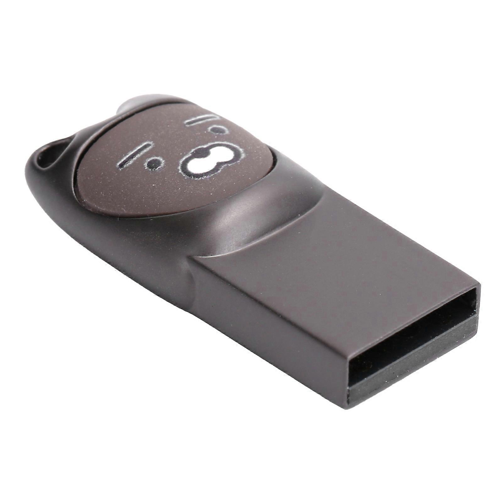 128GB Dark Gray USB 2.0 Flash Drive High-Speed Keyring