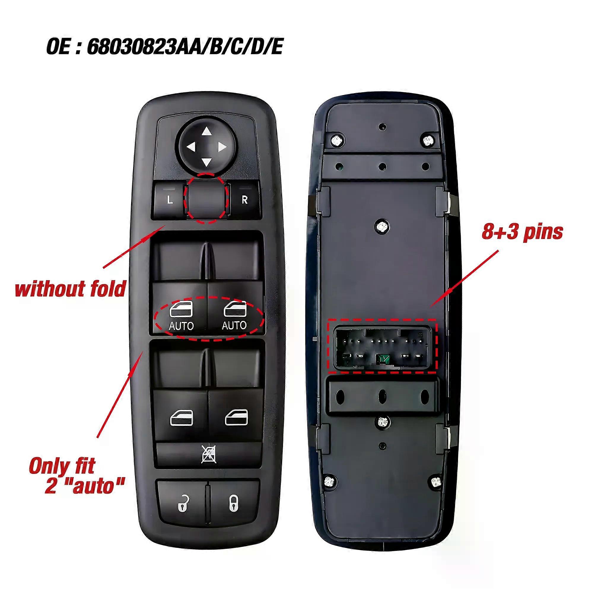 unique 68030823AE 68030823AC For Dodge Durango Jeep Grand Cherokee 2011 2012 2013,Left Driver Electric Power Window Control Switch