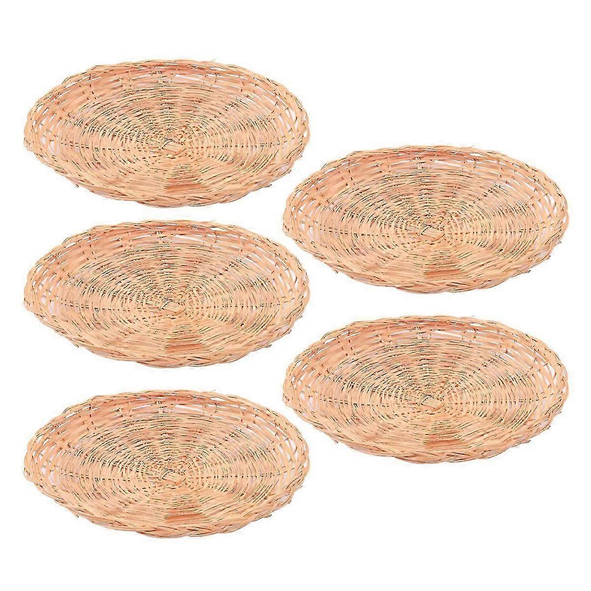 woven plate holder 10 inch round reusable for picnic