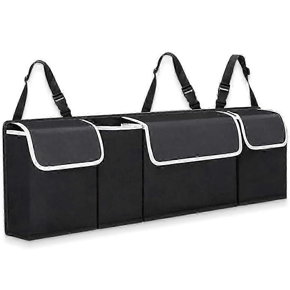 Trunk Organizer for BMW X5 5Seater F15 20132018, Durable and Foldable, with Adjustable Straps and Hanging Seat Storage Bag