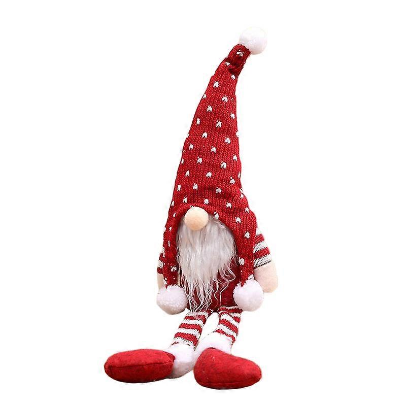 Christmas plush dolls, cloth knitted with multiple color options, Qiaoding, home window decorations