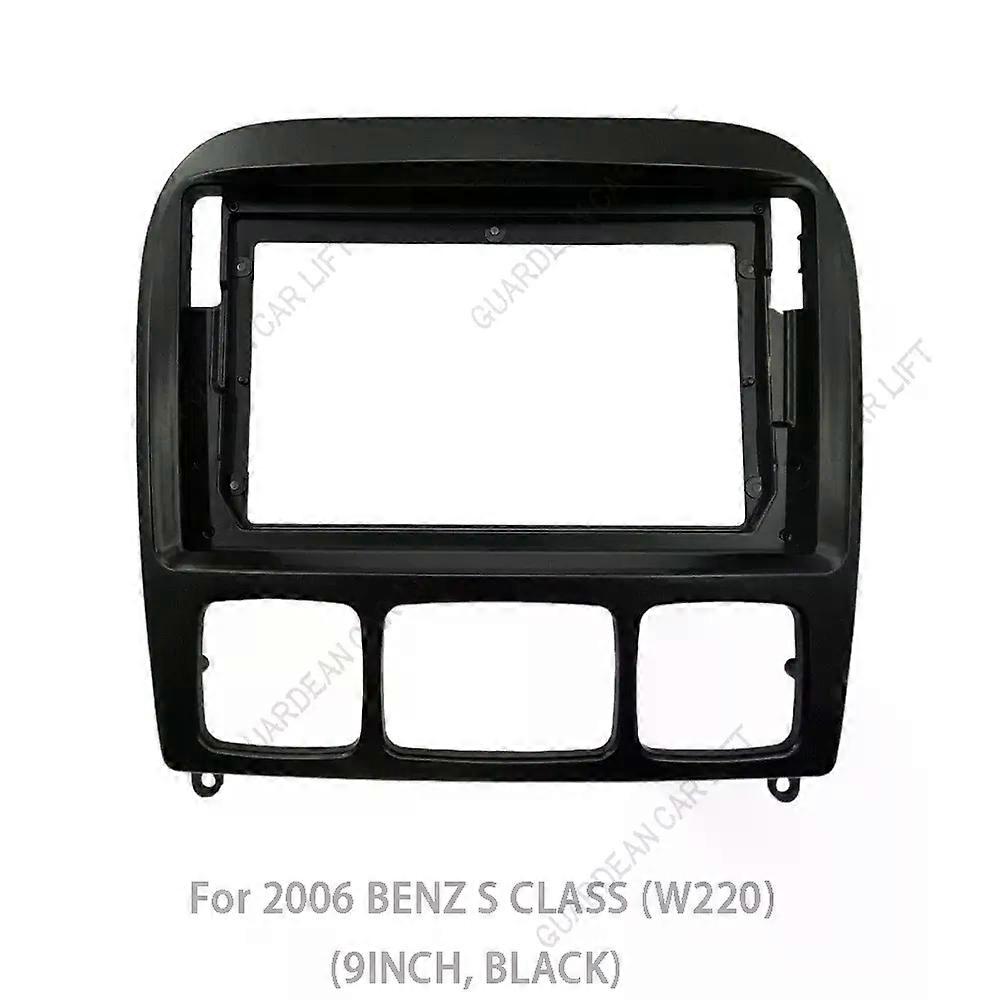 9Inch Car Radio Fascias For 2006 BENZ S CLASS (W220) Android Stereo Frame Player 2 Din Head Unit Panel Dash Trim With cable