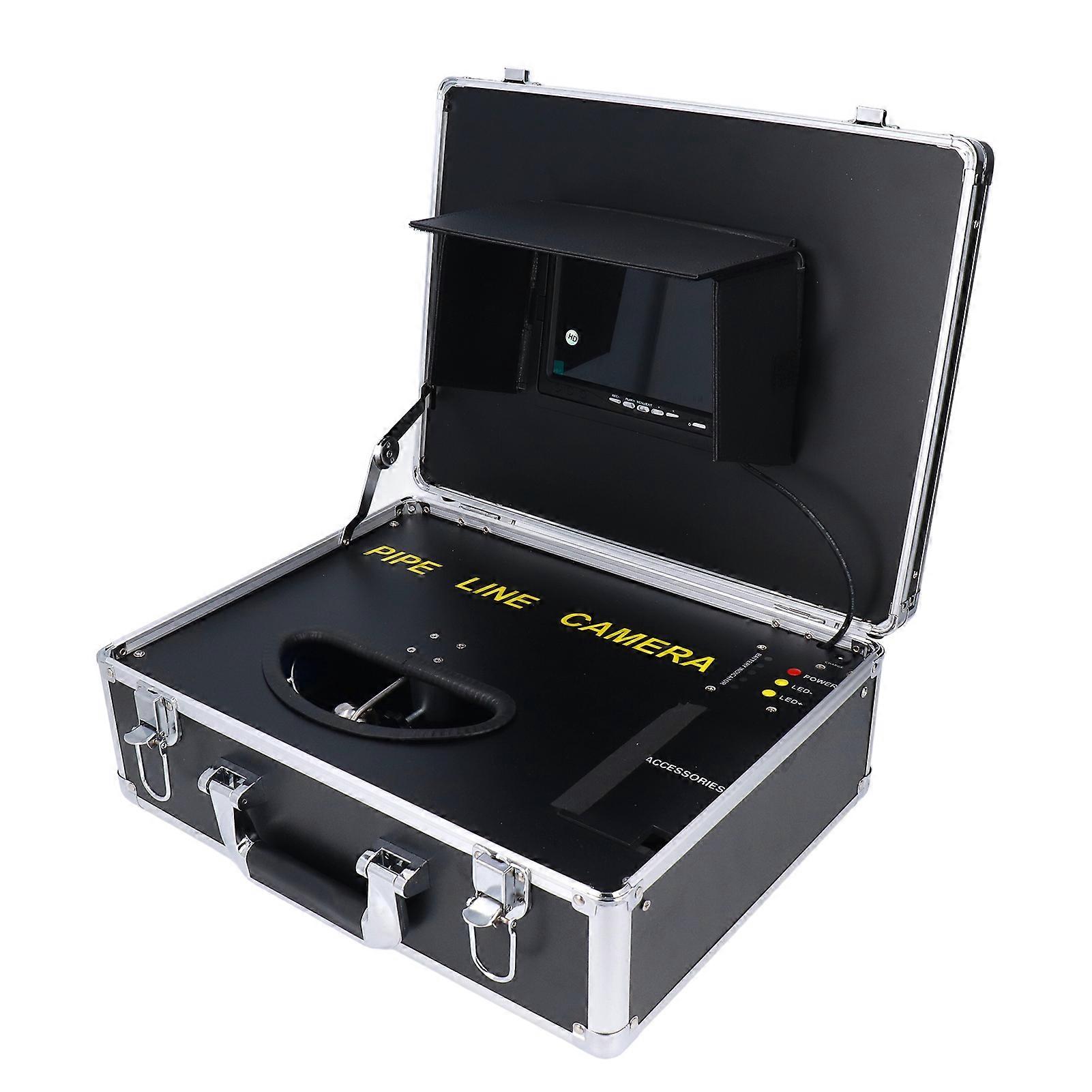 7 Inch 1080P Sewer Camera with 12 LED Lights, 20m Cable, AU Plug