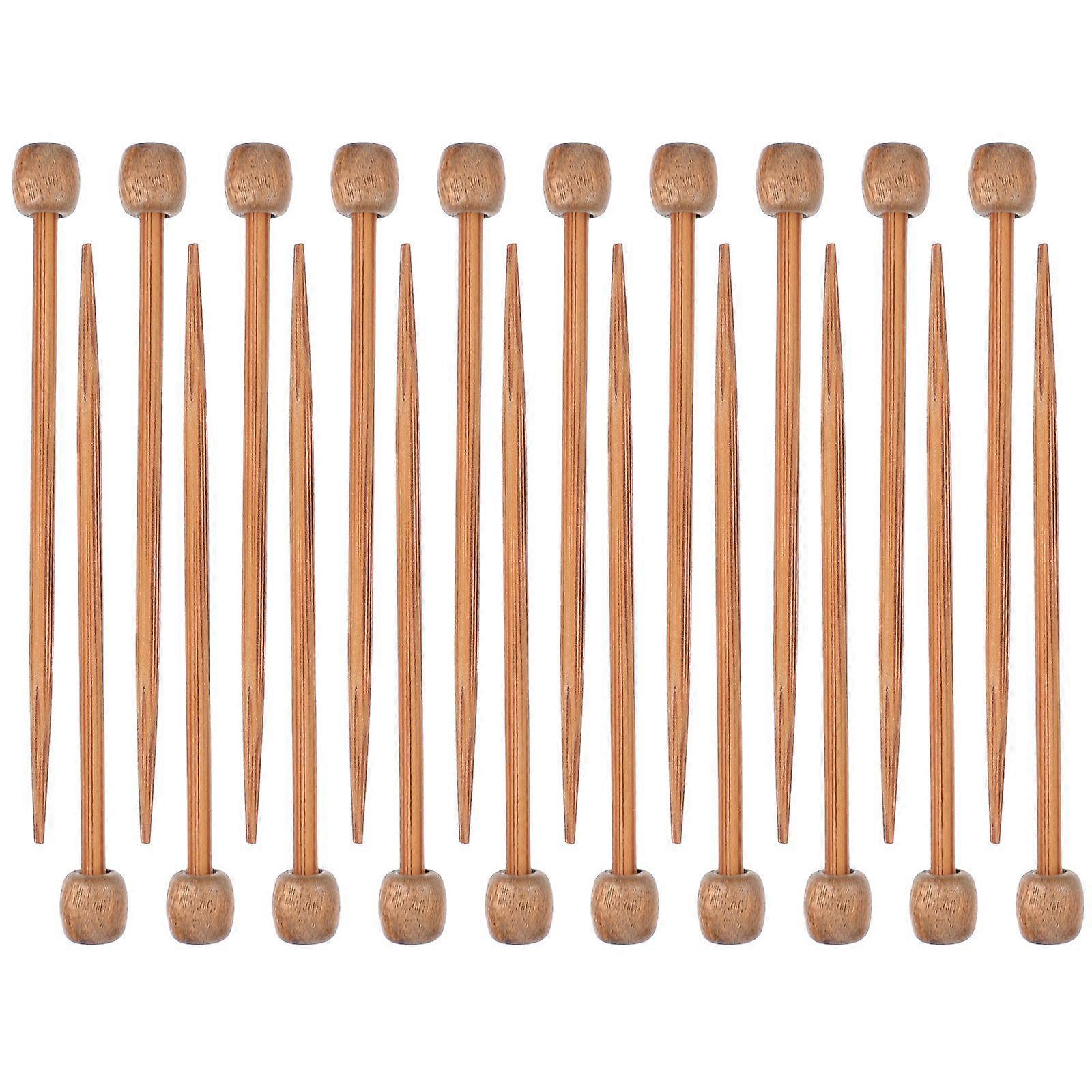 20PCS ενιαία μυτερή καρφίτσα ραβδιών πλεξίματος υλικών ξύλινων πλεξίματος ράβδων πλεξίματος