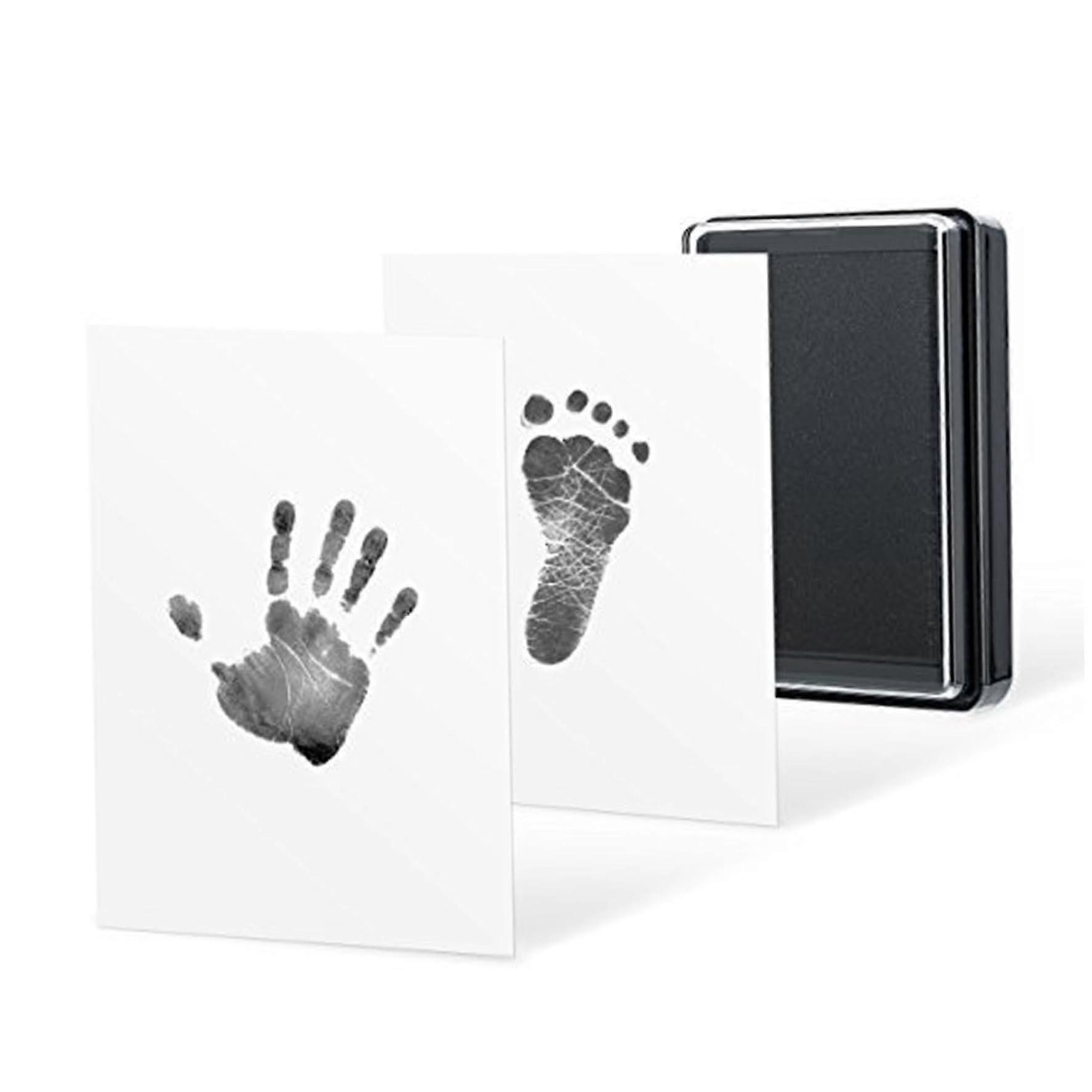 Baby Hand And Footprint Kit 1 NonToxic CleanTouch Ink Pad, 2 Imprint Cards, Handprint And Footprint Keepsake