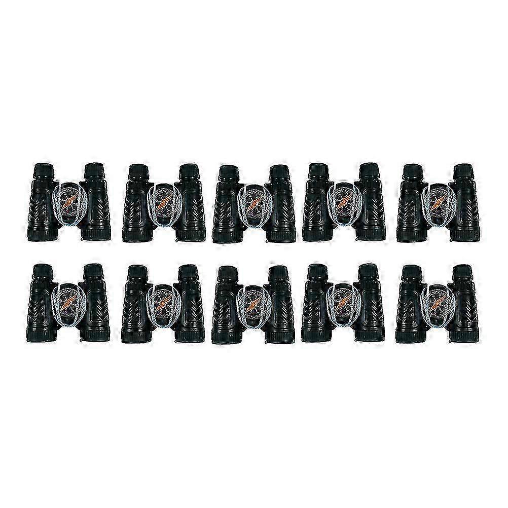 2025 10PCS Children Mini Binocular Telescope Toy with Compass Mini Telescope Toy