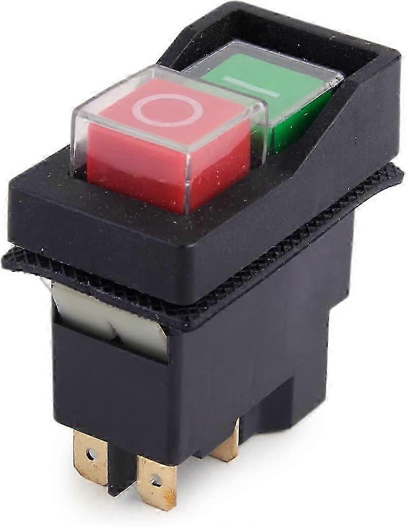 250v ip55 kjd17 kld28 4 pin start stop on volt 2btn power off switch suitable for workshop machinery p