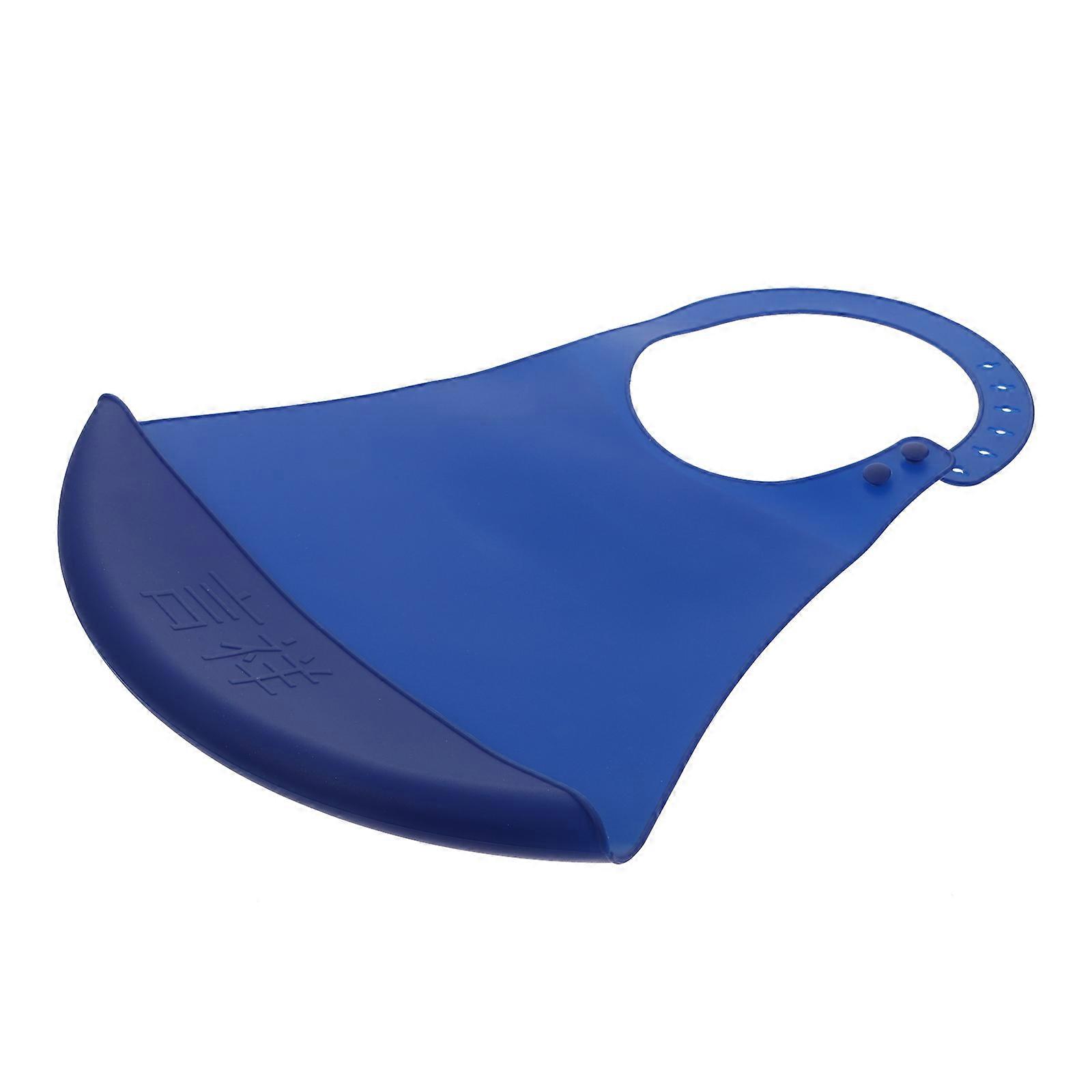 Adult Silicone Saliva Towel Eating Bib for Adults Use 1Pcs Dark Blue