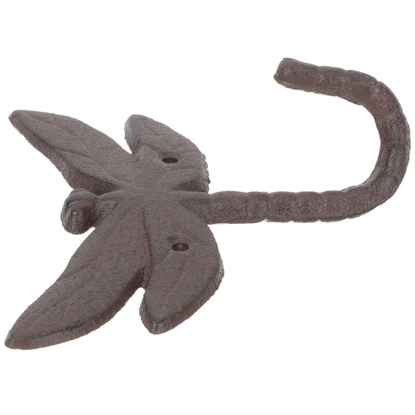 Decorative Wall Mounted Hooks Dragonfly Design for Key Hanging 2Pcs Set