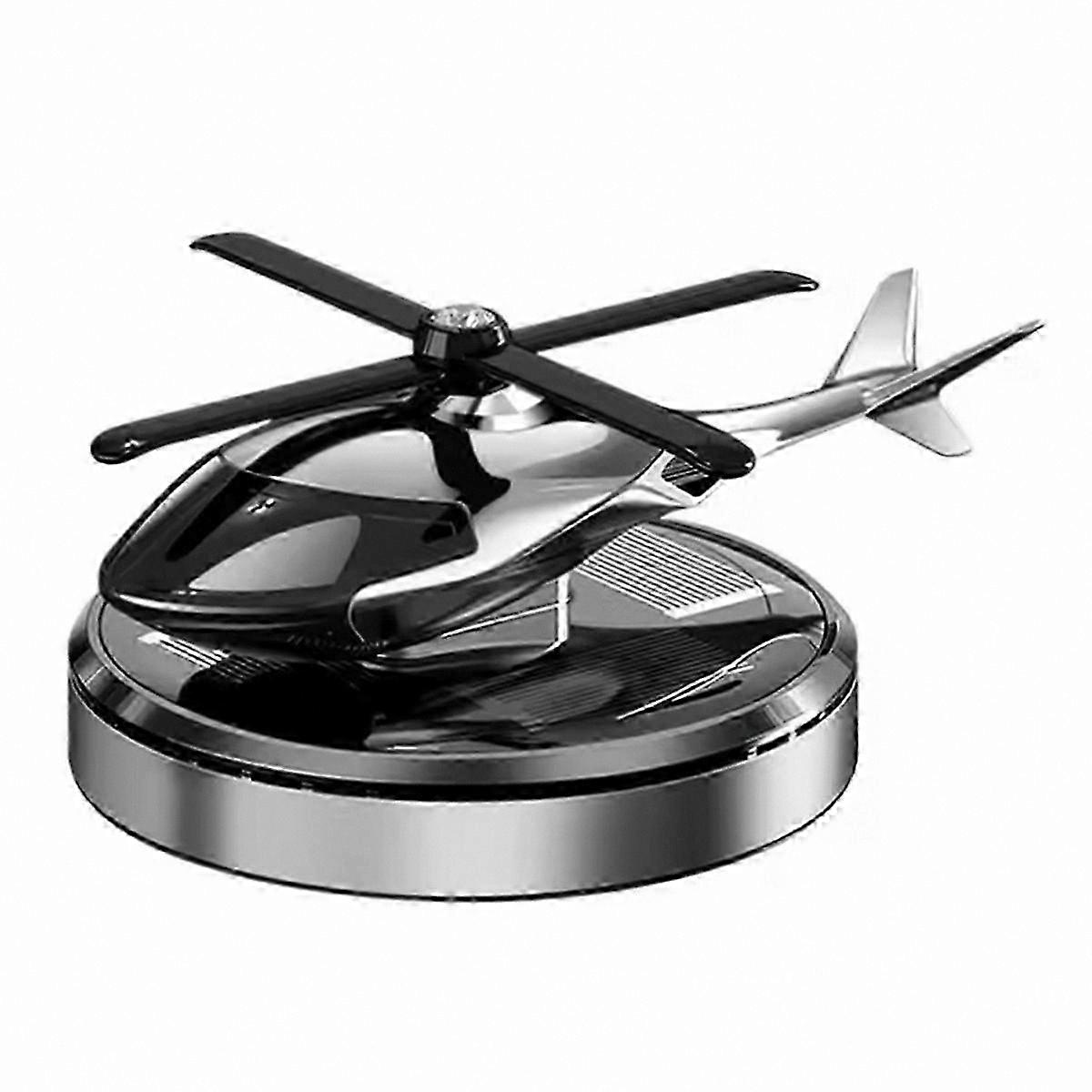 Solar-Powered Car Air Freshener with Helicopter Design Auto Perfume Diffuser Decoration