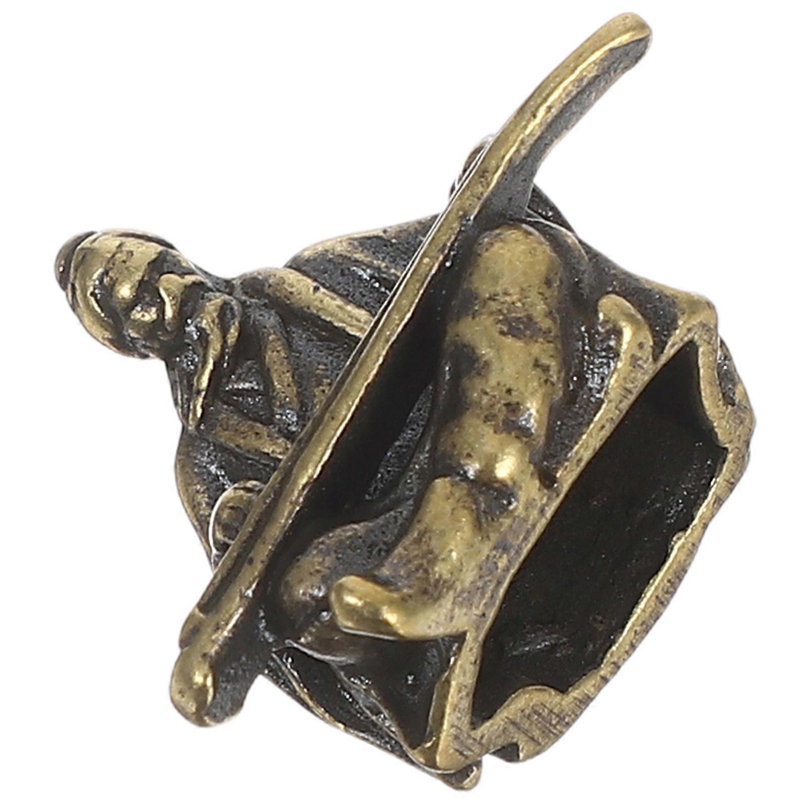 Copper Micro Landscape Ancient Figure Miniature for Decoration