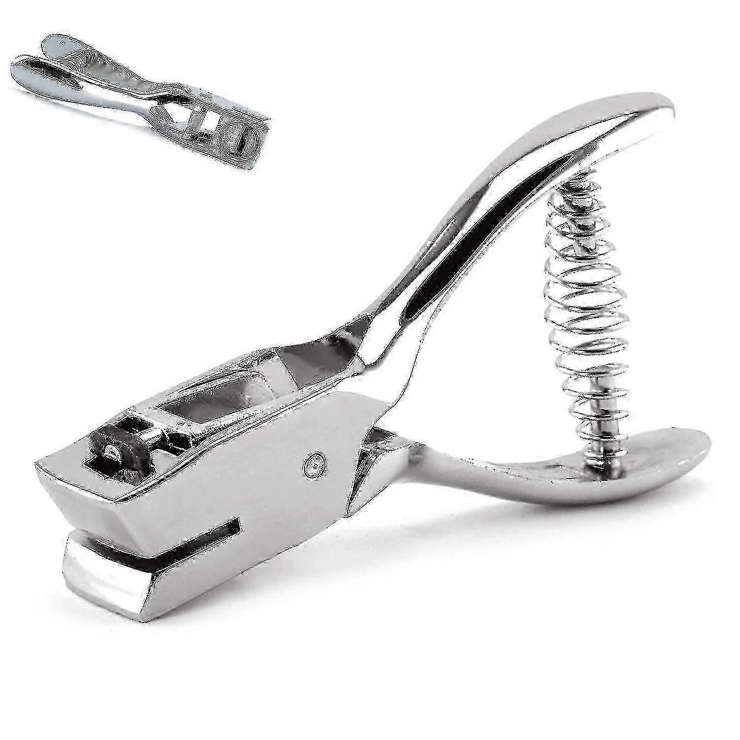 Hand Held Id Card Slot Hole Punch Metal Puncher Plier Punching Tool For Id Card Badge Pvc Photo Tag