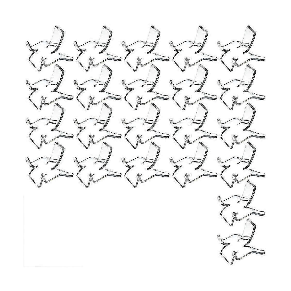 24 Pcs Rock Display Stand, Small Acrylic Stand Small Display Stand For Painted Geodes Rock Minerals