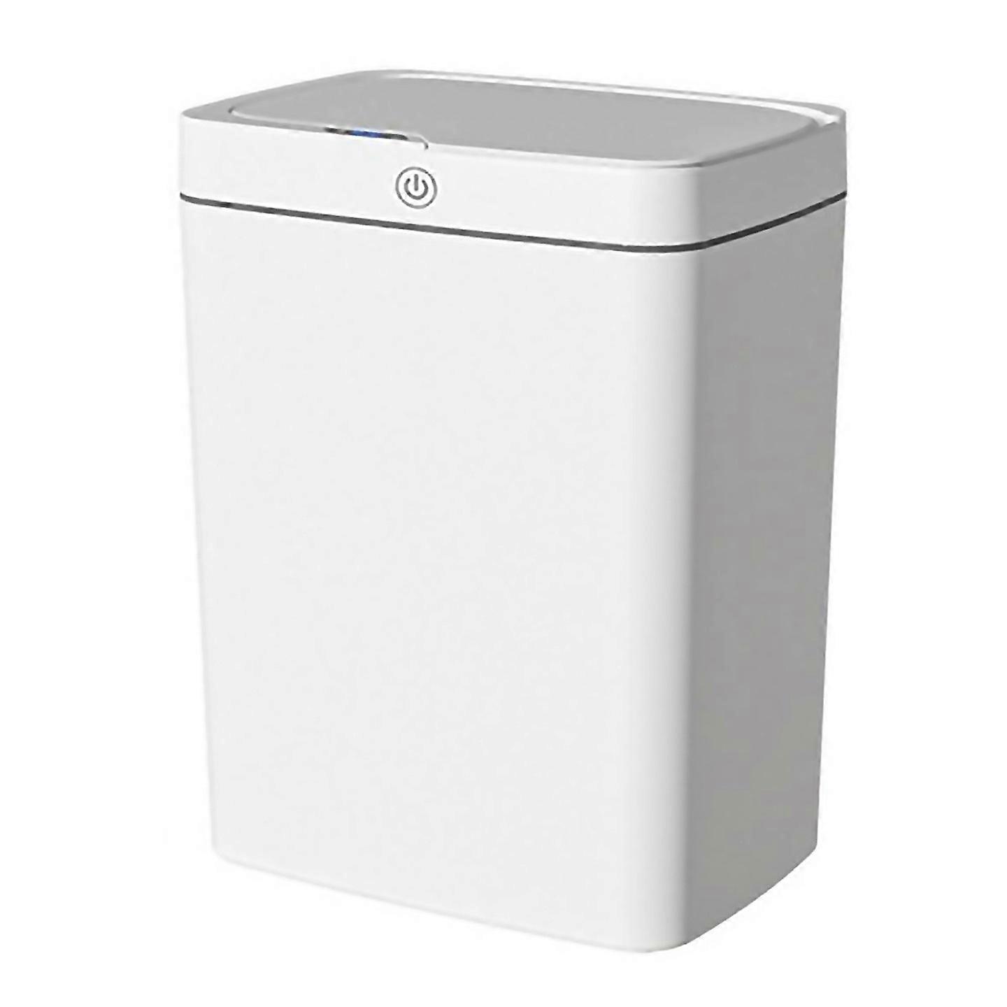 For Trash Can Touchless Sensor Trash Can Crevice Trash Can White