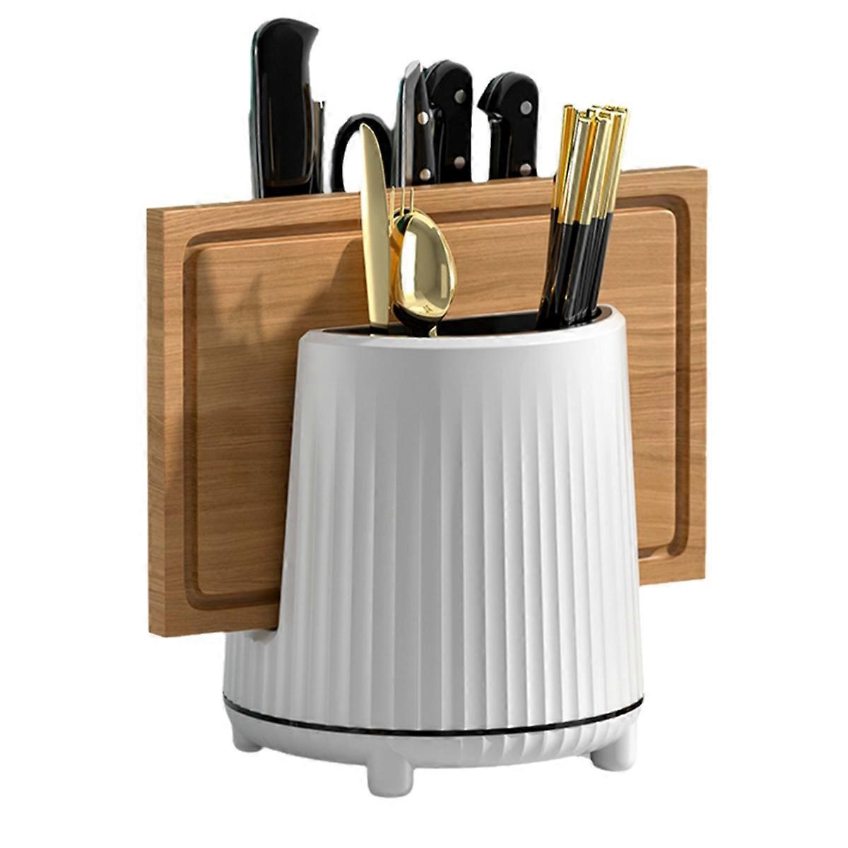 Rotating Knife Rack, Chopsticks, Fork Storage Rack Storage Box, B
