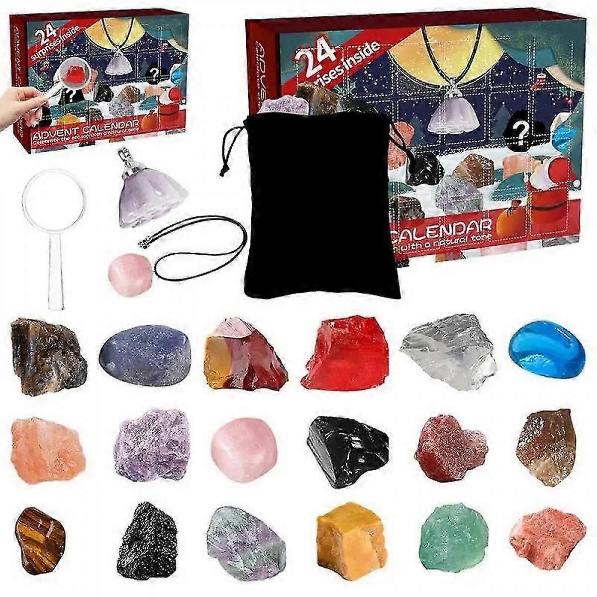 2025 Advent Calendar Christmas Ore Advent Calendar 2025 New Year 24 Days Holiday Countdown Advent Calendars With Rocks Gems 24 Days Gemstone Ore