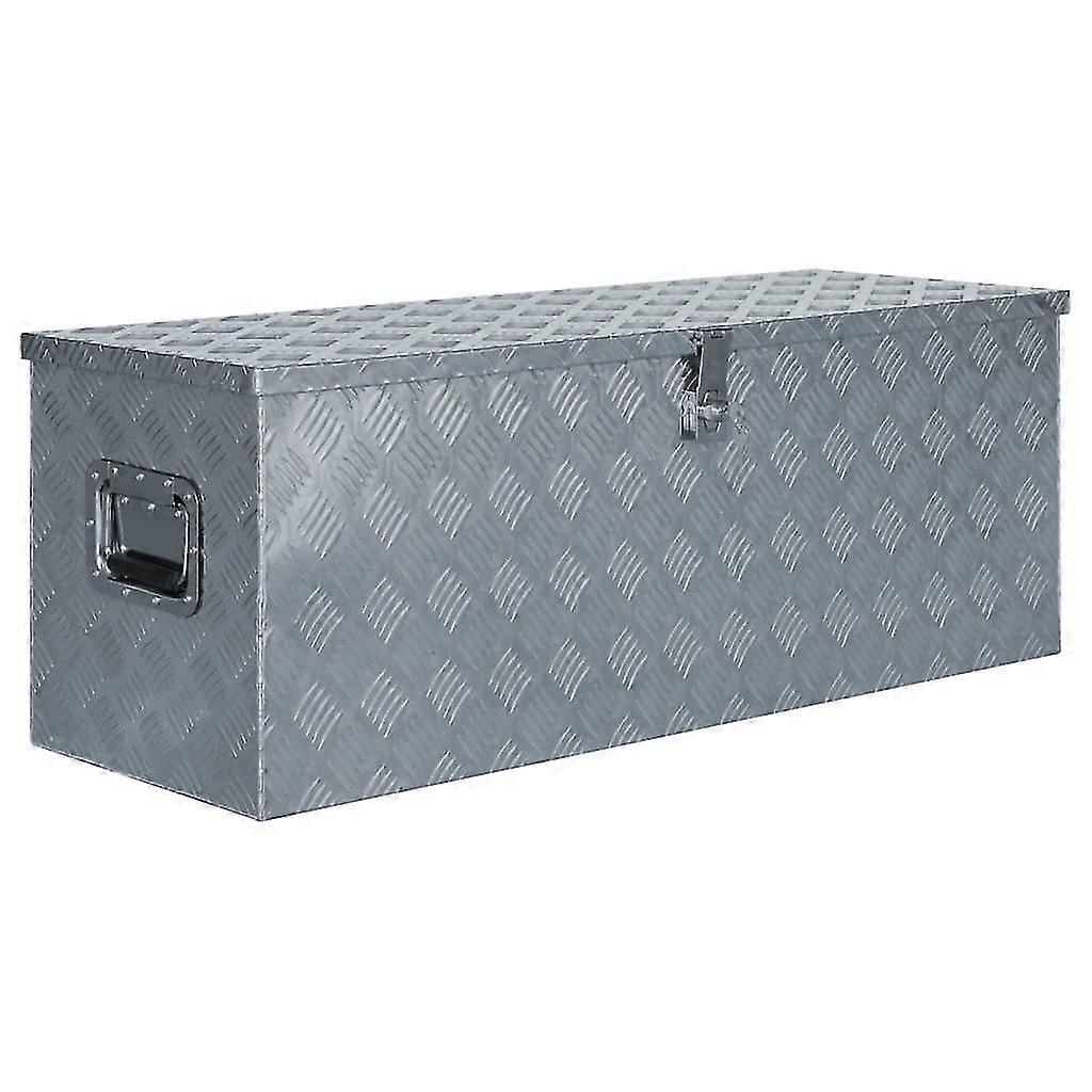 Aluminium Box 110.5x38.5x40 Cm Silver