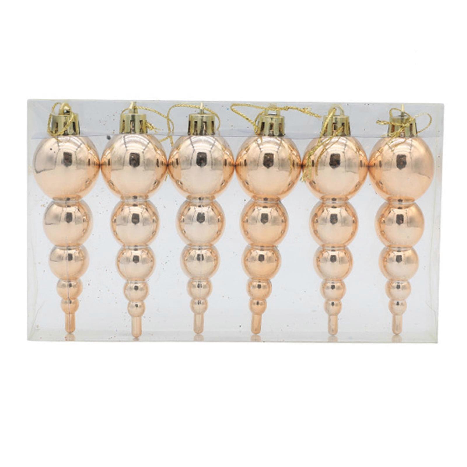 1 Box Christmas Hanging Ball Vibrant Easy to Hang Openwork Christmas Tree Hanging Ball Ornament for Christmas Tree