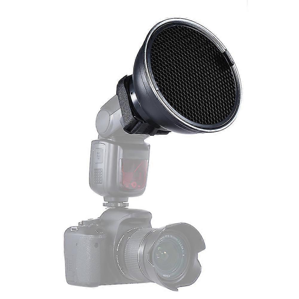 5.9'' Silver Beauty Dish Diffuser W/ 30 Degree Honeycomb 2025