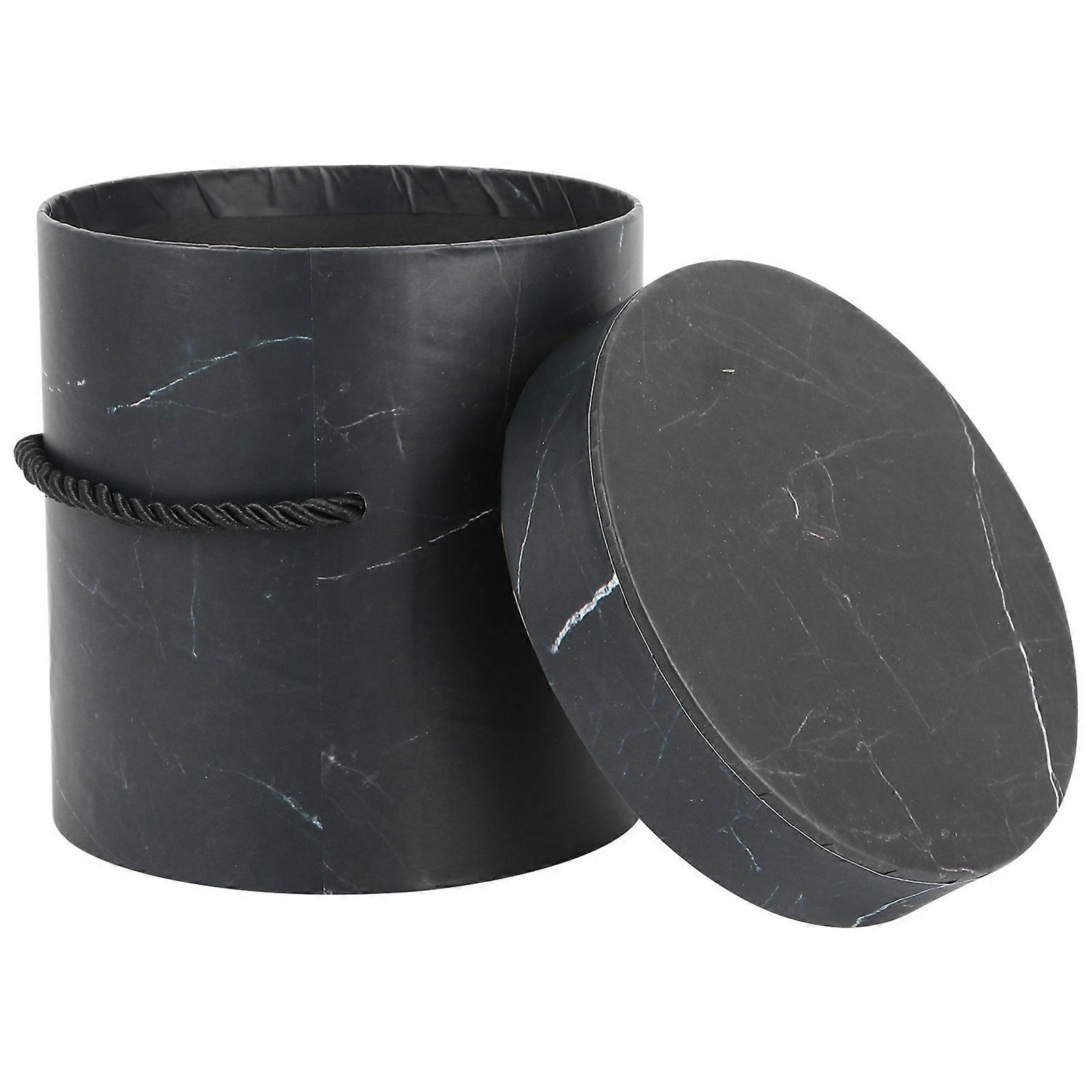 Flower Packaging Box Round Florist Hat Box for Storage Use 4Pcs