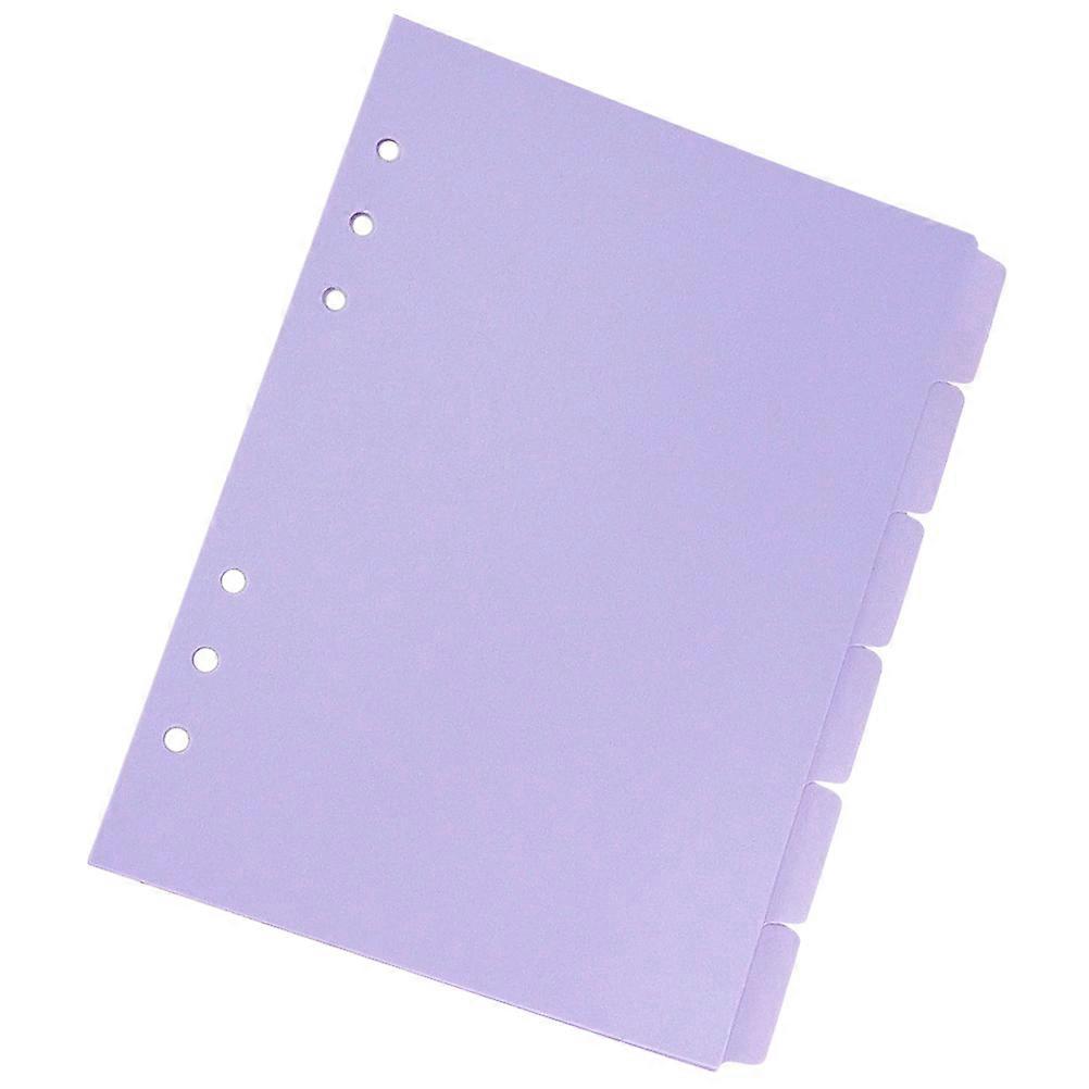 Index Dividers Violet Binder Tabs for Daily Use 24Pcs Practical Set