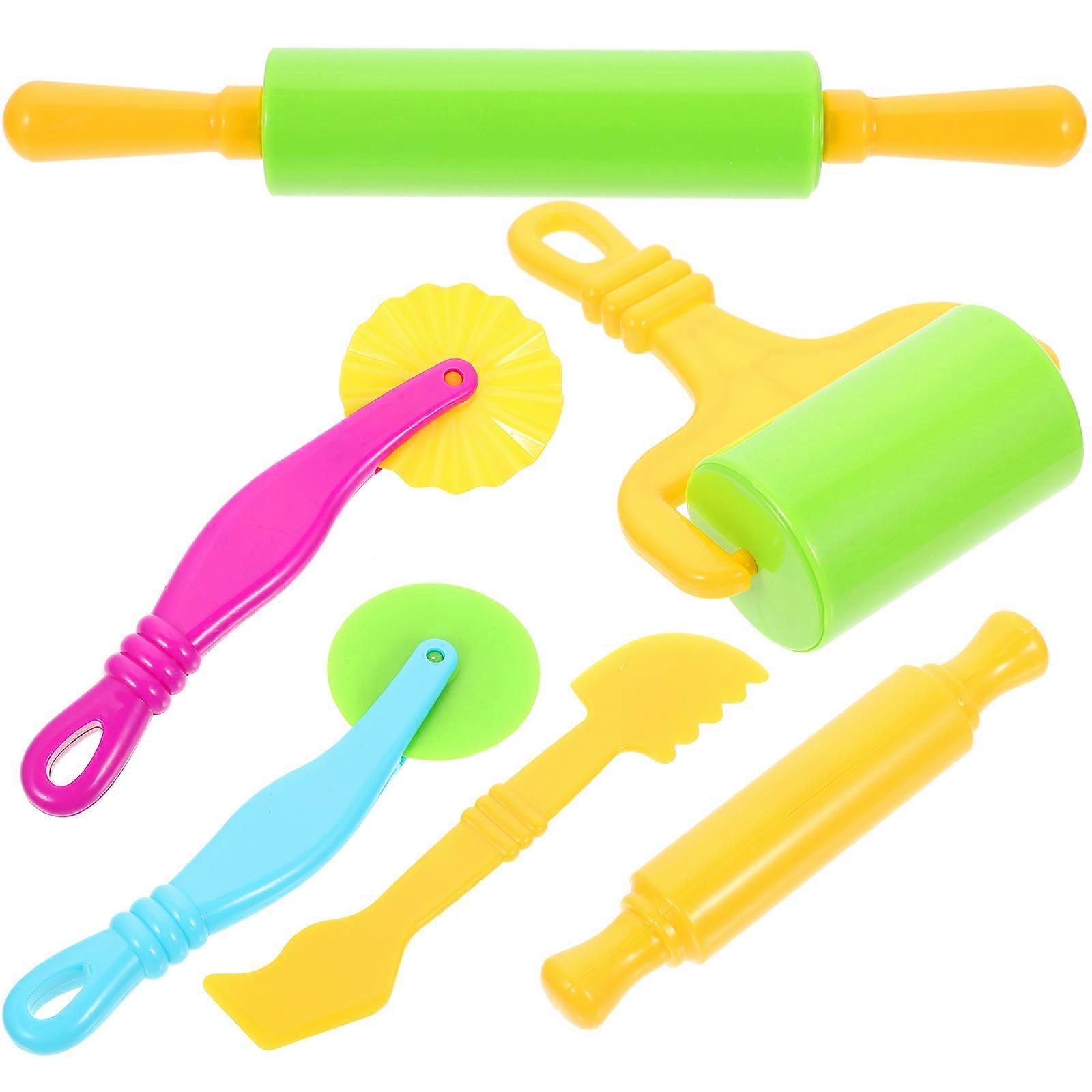 Dough Tools for Kids Hand-Made Clay Toys with 12Pcs Colored Molds