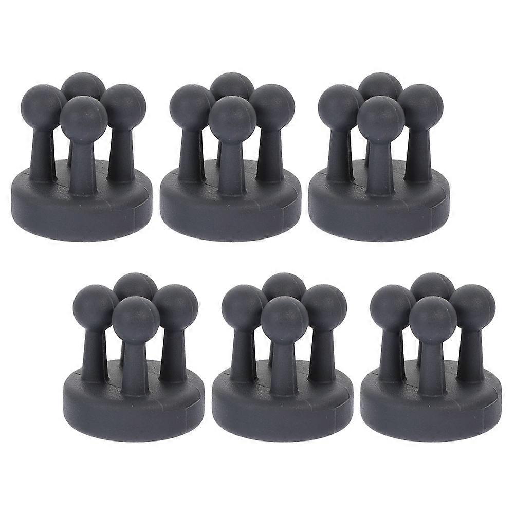 Non-slip Silicone Wall Hooks For Bathroom Storage Decorative Function Grey Color 24Pcs