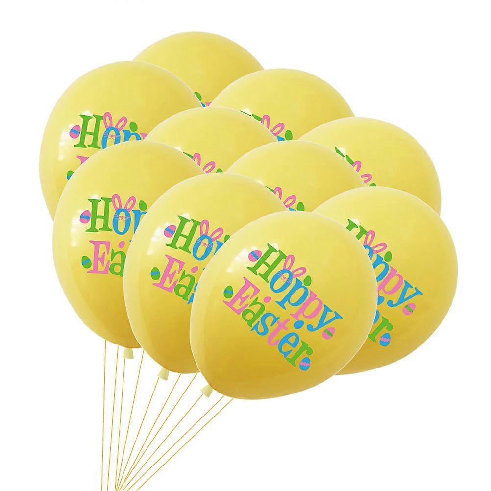 Latex Balloons Set 60 Pcs Yellow For Stage Performances Easter Party Decoration With Fun Atmosphere