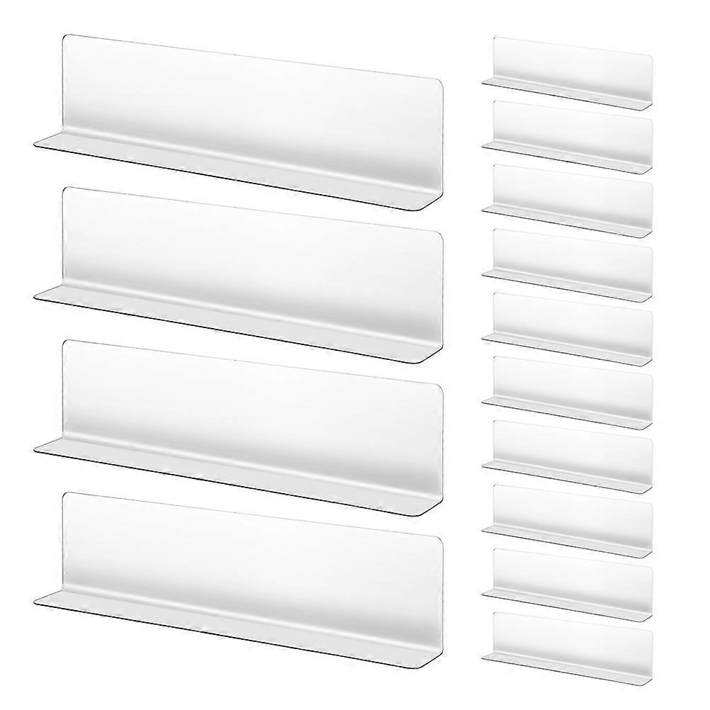 L-Shaped Shelf Dividers 20Pcs For Closet Shelves Storage 28X7X3CM Effective Product Separation