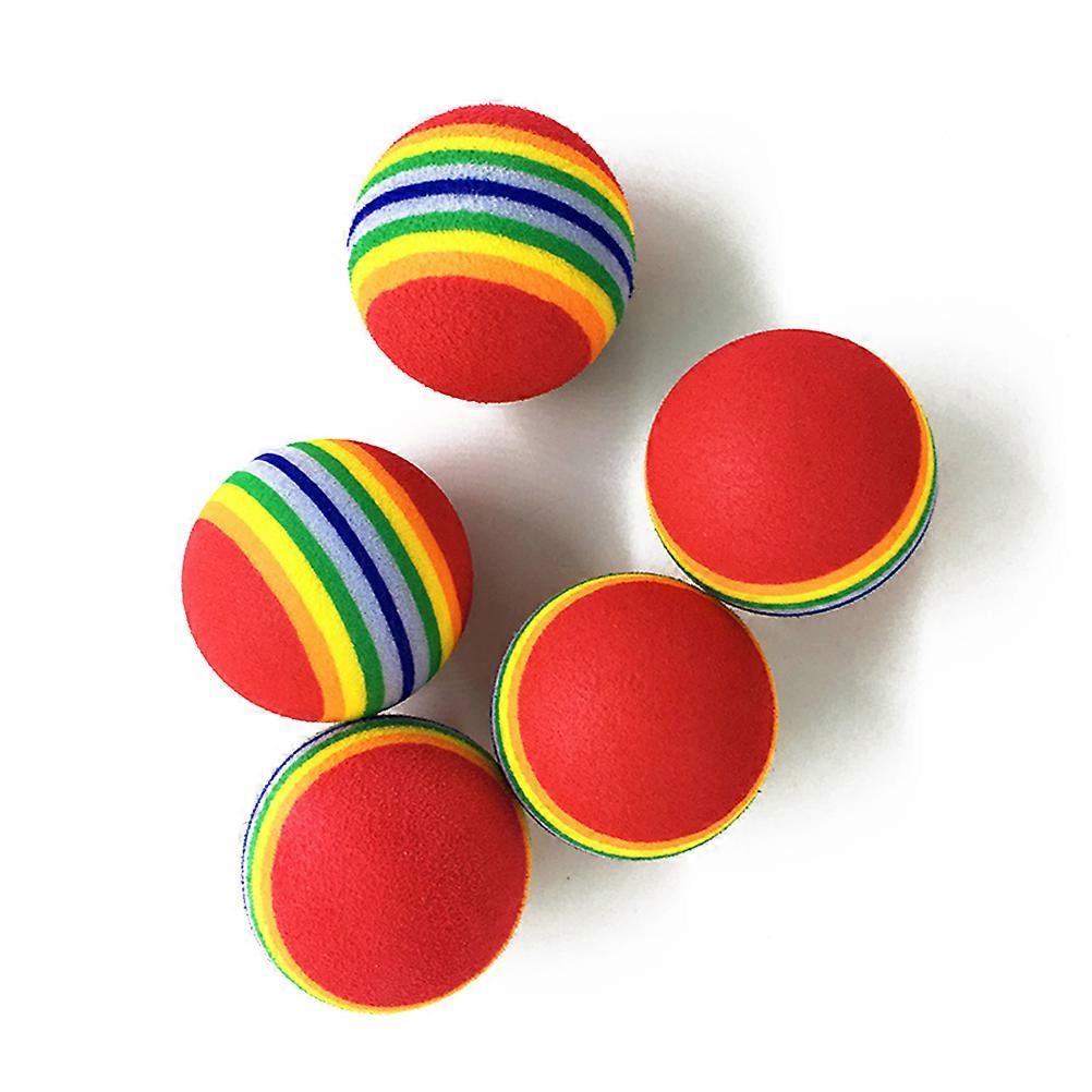Eva Rainbow Ball Toy for Pet Fetch Training 18Pcs