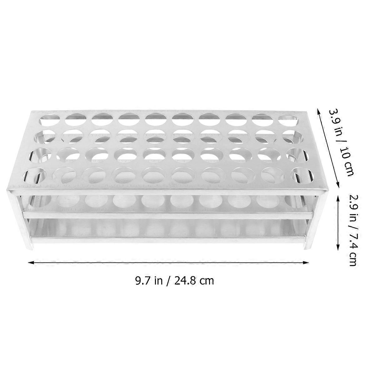 Collection Tube Holder Stand Rectangular Shape School Education Students Teachers Lab Equipment 24.8X10X7.4CM 1Pack