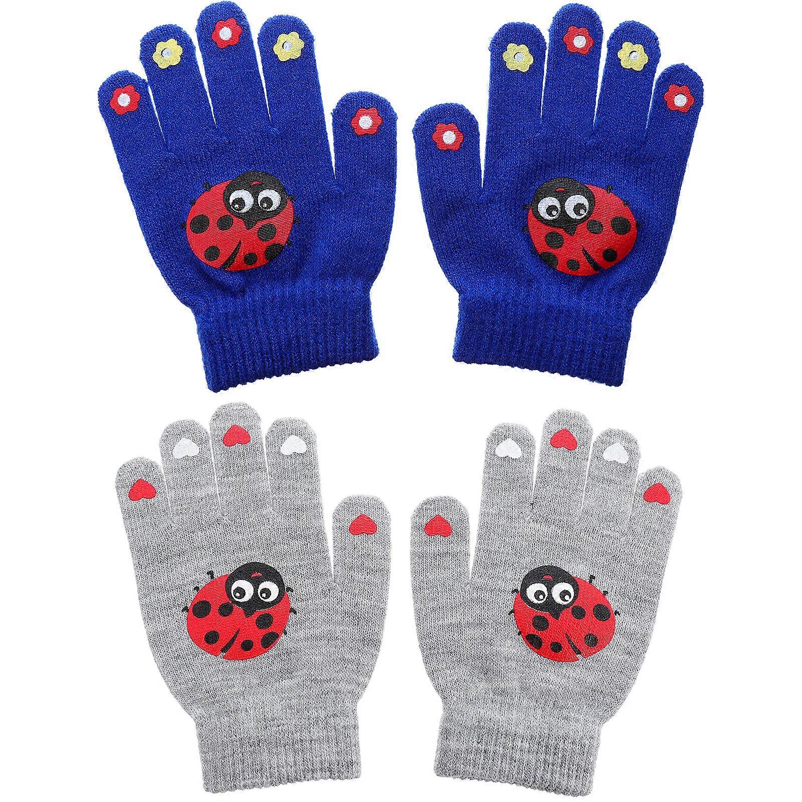 Kids Winter Gloves Warm Mittens Windproof Use Set of 10Pairs