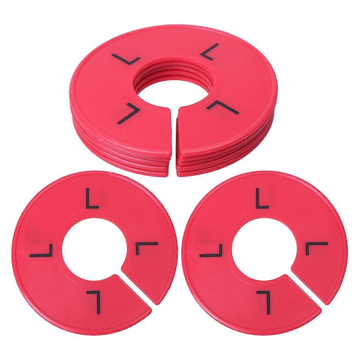 Delicate Round Size Dividers 20 Pcs Plastic Hanger Circles For Sorting Aid In Closet Home Use