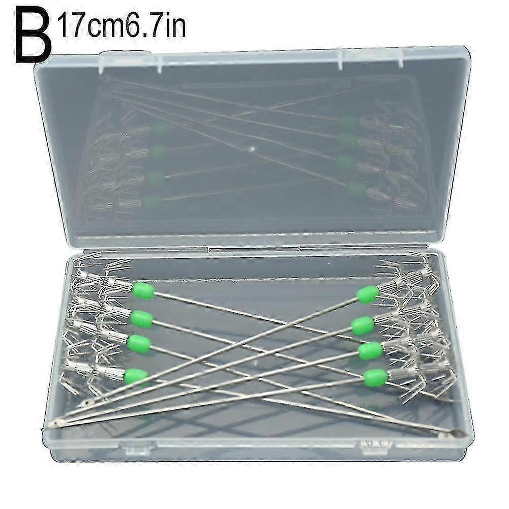 8pcs 15cm/17cm Luminous Hook Squid Live Shrimp Hook Umbrella Hook